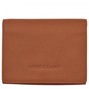Carteiras Longchamp Le Foulonné Masculino Marrom | 6204-FXPHK