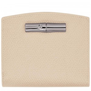 Carteiras Longchamp Roseau Feminino Branco | 3806-VBZDU