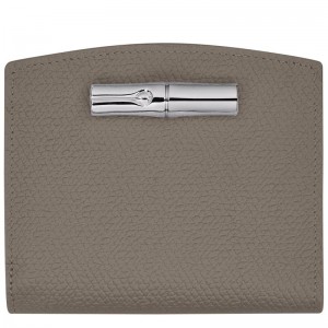 Carteiras Longchamp Roseau Feminino Cinzentas | 5612-OADQH