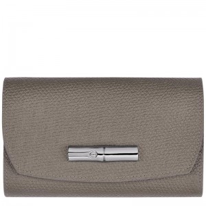 Carteiras Longchamp Roseau Feminino Cinzentas | 7936-RFCEW