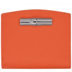 Carteiras Longchamp Roseau Feminino Laranja | 6957-INVRX