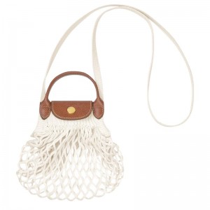Mesh Bag Longchamp Le Pliage Filet XS Feminino Branco | 9083-STWRD