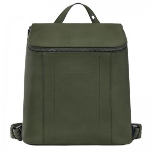 Mochilas Longchamp 3D M Masculino Caqui | 6481-NPDRT