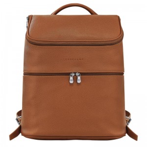 Mochilas Longchamp Le Foulonné Masculino Marrom | 9065-TDPHE