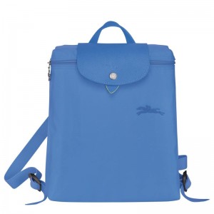 Mochilas Longchamp Le Pliage Green M Feminino Azuis | 5981-SBUIA