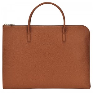 Pasta Longchamp Le Foulonné S Feminino Marrom | 6493-BITQN
