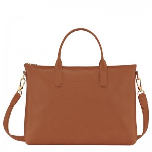 Pasta Longchamp Le Foulonné S Feminino Marrom | 5208-BVYSM
