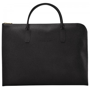 Pasta Longchamp Le Foulonné S Feminino Pretas | 9271-RQLNY