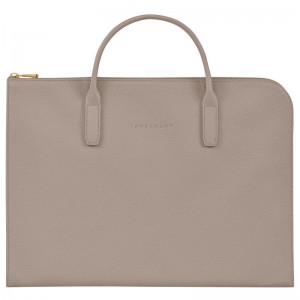 Pasta Longchamp Le Foulonné S Masculino Cinzentas | 2478-TXALS