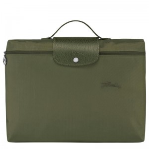 Pasta Longchamp Le Pliage Green S Masculino Verdes | 0759-MYVHR