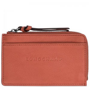 Porta Cartões Longchamp 3D Feminino Vermelhas | 0638-JBCSZ