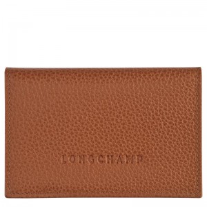 Porta Cartões Longchamp Le Foulonné Feminino Marrom | 5843-QRZIS