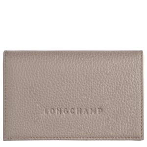 Porta Cartões Longchamp Le Foulonné Feminino Cinzentas | 4780-PKDGY