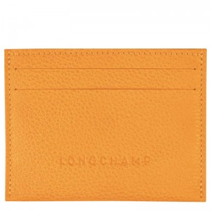 Porta Cartões Longchamp Le Foulonné Feminino Abricó Laranja | 0518-WBEGL