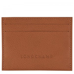 Porta Cartões Longchamp Le Foulonné Masculino Marrom | 2875-XRNQM