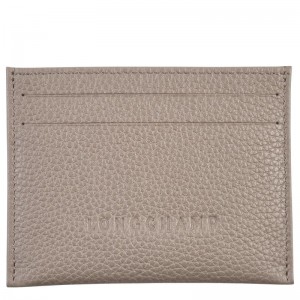 Porta Cartões Longchamp Le Foulonné Masculino Cinzentas | 9246-NRKHB