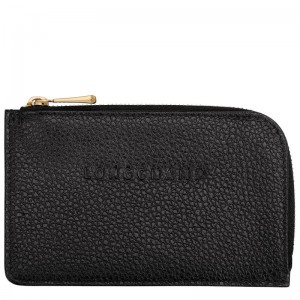 Porta Cartões Longchamp Le Foulonné Masculino Pretas | 7469-IQRXW