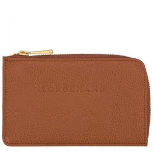 Porta Cartões Longchamp Le Foulonné Masculino Marrom | 4160-MZCUN