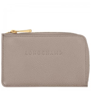 Porta Cartões Longchamp Le Foulonné Masculino Cinzentas | 3642-YSTID