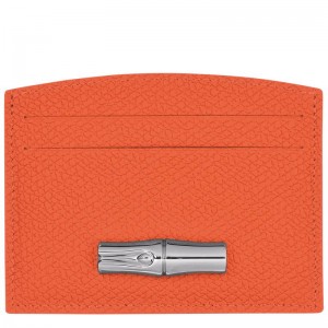 Porta Cartões Longchamp Roseau Feminino Laranja | 1762-CJGAY