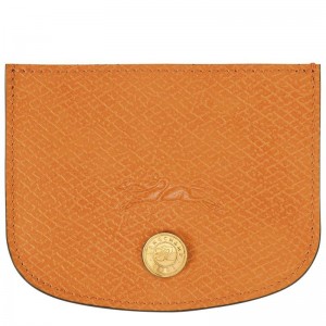 Porta Cartões Longchamp Épure Masculino Abricó Laranja | 2137-SQCMX