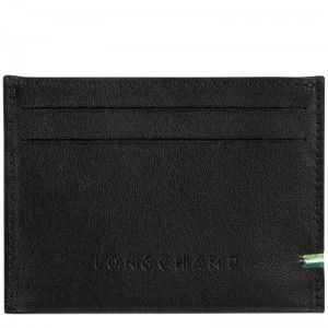 Porta Cartões Longchamp sur Seine Masculino Pretas | 8714-AFHGP