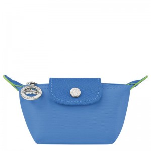 Porta Moedas Longchamp Le Pliage Green Masculino Azuis | 5106-ZABRO