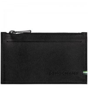 Porta Moedas Longchamp sur Seine Masculino Pretas | 6790-NZMGP