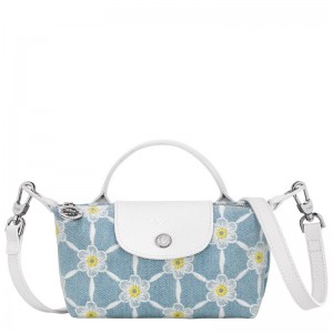 Pouches Longchamp Le Pliage Coleções Feminino Azuis | 5940-FNHCR