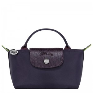 Pouches Longchamp Le Pliage Green with handle Feminino Roxo | 6243-GYREM