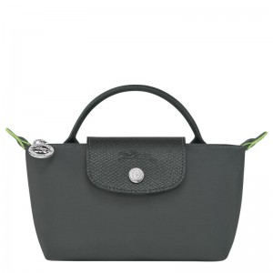 Pouches Longchamp Le Pliage Green with handle Feminino Cinzentas | 6947-CIMVP