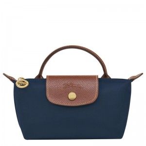 Pouches Longchamp Le Pliage Original with handle Feminino Azul Marinho | 4063-TOAGR
