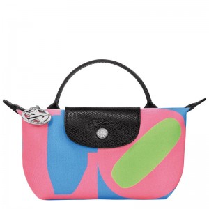 Pouches Longchamp x Robert Indiana Masculino Rosa | 0976-JRAYP